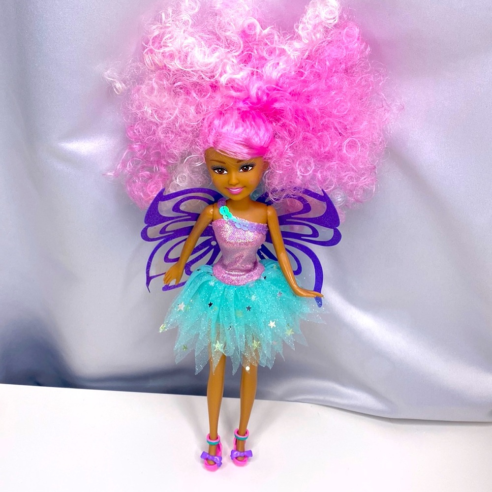 🧚🏻‍♀️Sparkle Girlz, Hair Dreams Rainbow Fairy - 10.5" Doll by ZURU Toy figure